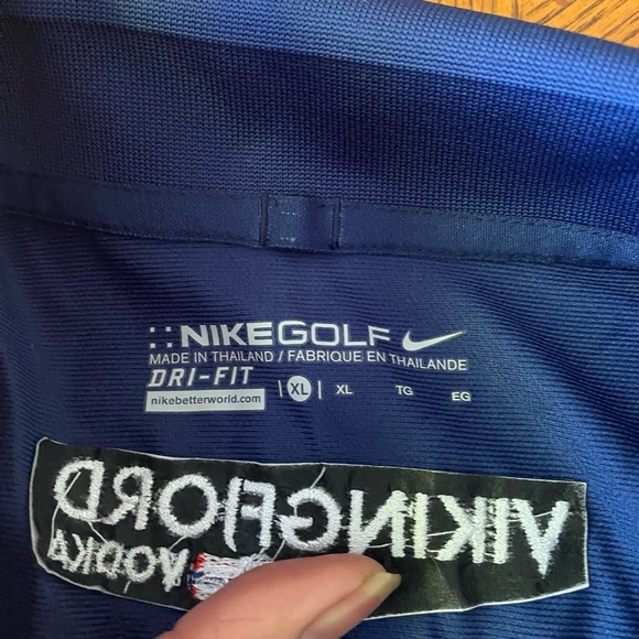 NEW Nike LS Dri-FIT Tech Golf Polo Shirt Men's - XL - Blue - Picture 10 of 13